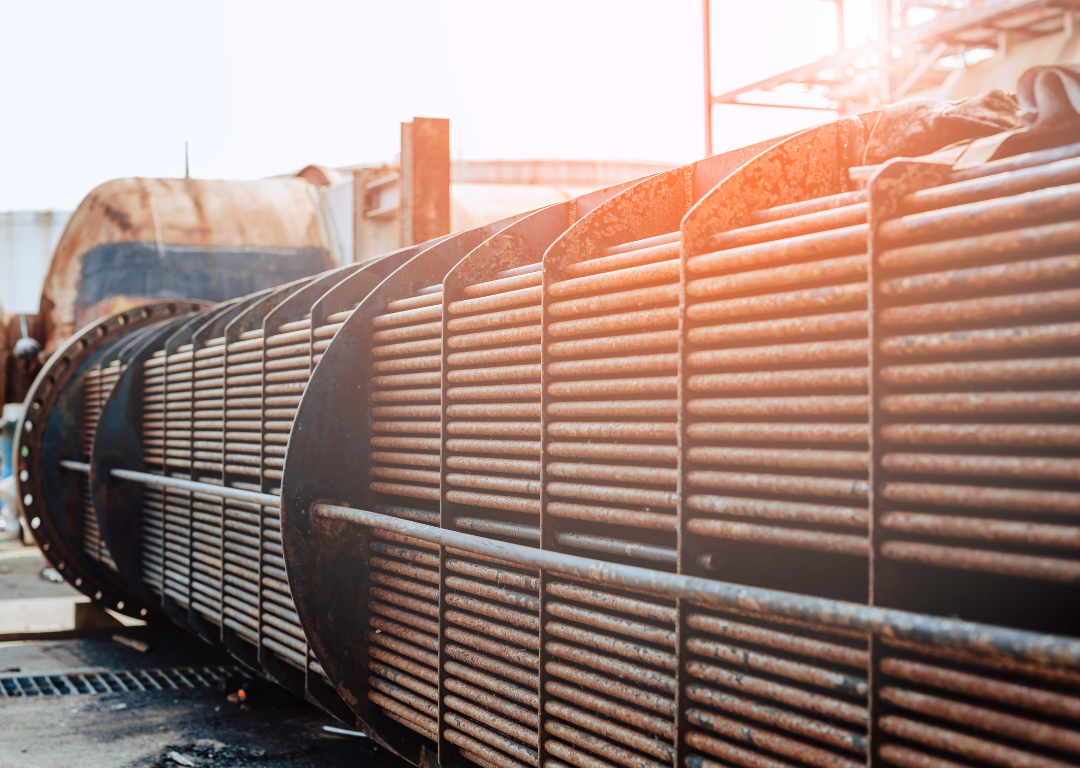 Heat exchanger in service