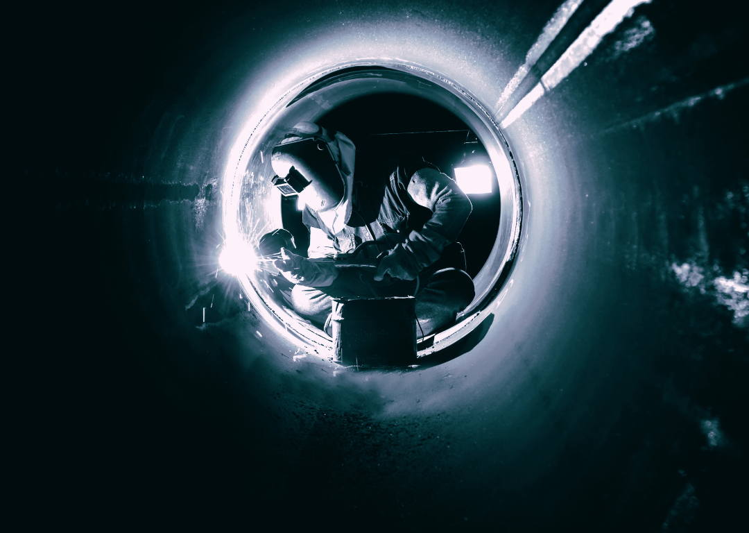 Pressure vessel in QC inspection